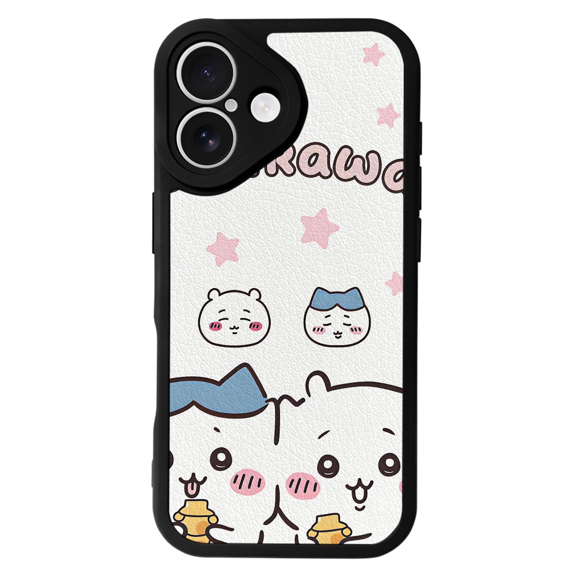 （画像用） ちいかわ Chii-kawa 【iPhone 16シリーズ対応】シリコンスマホケース（レザー調） 材質：シリコン
